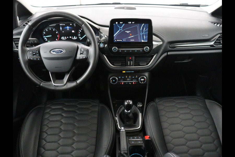 Ford Fiesta 1.0 EcoBoost Vignale | Panoramadak | Carplay | Lederen bekleding | Camera | Adaptive Cruise | Navigatie | Stoel & stuurverwarming | LM | B&O Geluidsinstallatie | DAB | 56.600km NAP