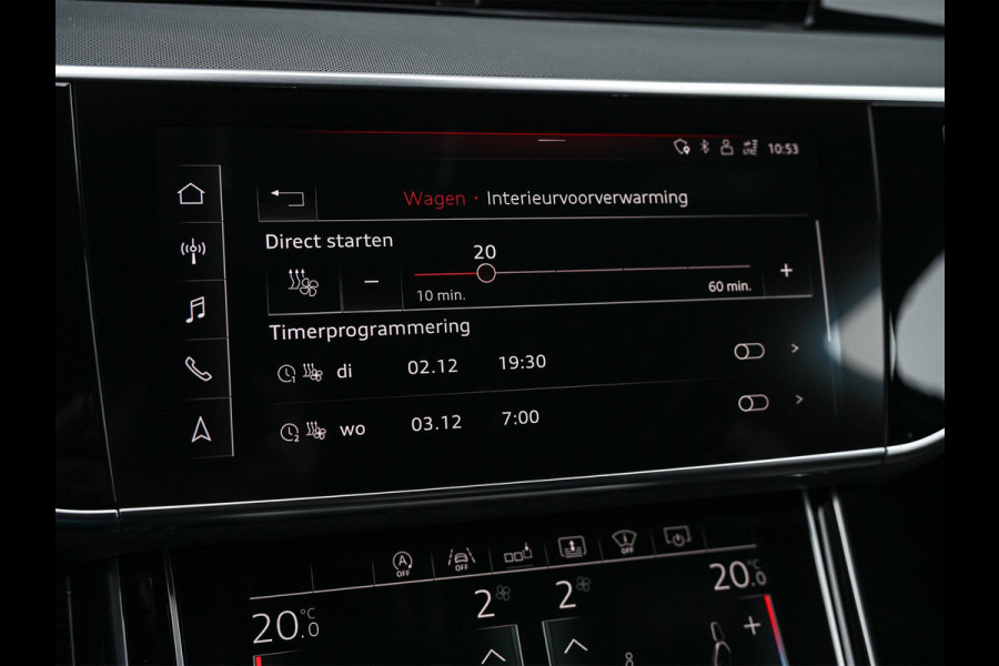 Audi A8 55 TFSI quattro Pro Line Plus | LUCHTVERING | STANDKACHEL | VIRTUAL COCKPIT | LUCHTVERING | ADAPTIVE CRUISE | STOELVERWARMING EN -VENTILATIE | MASSAGE | 360 CAMERA | PANORAMADAK | LED | STUURVERWARMING | HEAD-UP | AMBIANCE INTERIEUR | SOFT-CLOSE |