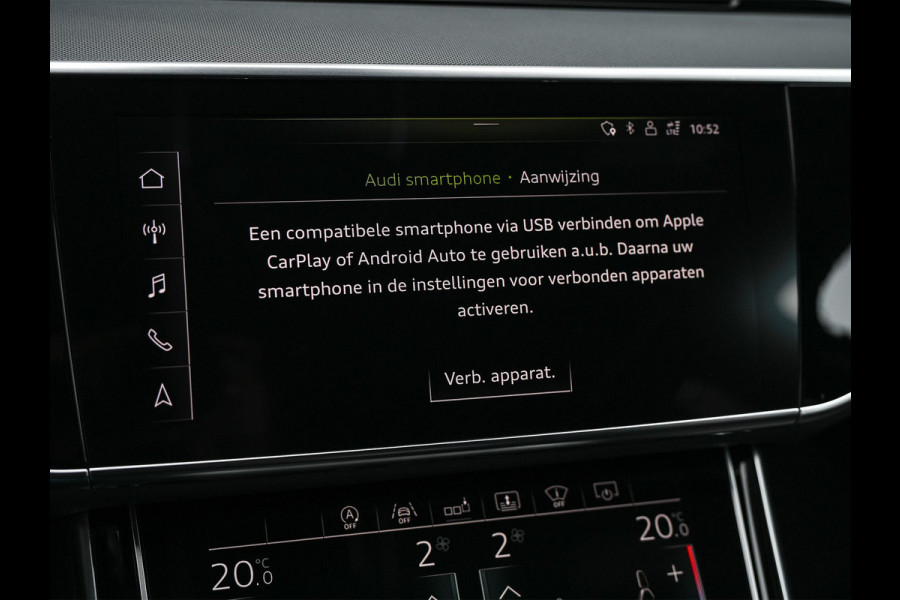 Audi A8 55 TFSI quattro Pro Line Plus | LUCHTVERING | STANDKACHEL | VIRTUAL COCKPIT | LUCHTVERING | ADAPTIVE CRUISE | STOELVERWARMING EN -VENTILATIE | MASSAGE | 360 CAMERA | PANORAMADAK | LED | STUURVERWARMING | HEAD-UP | AMBIANCE INTERIEUR | SOFT-CLOSE |