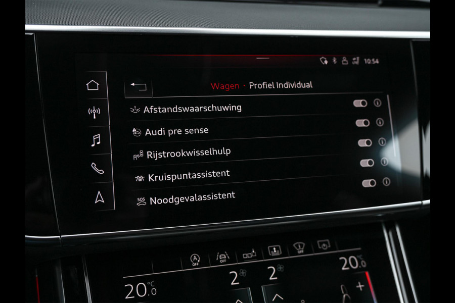 Audi A8 55 TFSI quattro Pro Line Plus | LUCHTVERING | STANDKACHEL | VIRTUAL COCKPIT | LUCHTVERING | ADAPTIVE CRUISE | STOELVERWARMING EN -VENTILATIE | MASSAGE | 360 CAMERA | PANORAMADAK | LED | STUURVERWARMING | HEAD-UP | AMBIANCE INTERIEUR | SOFT-CLOSE |