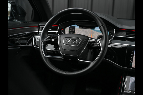 Audi A8 55 TFSI quattro Pro Line Plus | LUCHTVERING | STANDKACHEL | VIRTUAL COCKPIT | LUCHTVERING | ADAPTIVE CRUISE | STOELVERWARMING EN -VENTILATIE | MASSAGE | 360 CAMERA | PANORAMADAK | LED | STUURVERWARMING | HEAD-UP | AMBIANCE INTERIEUR | SOFT-CLOSE |