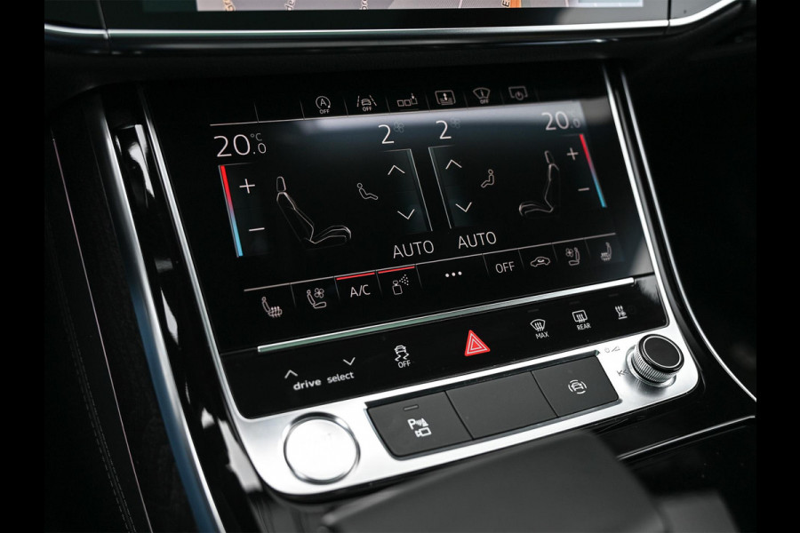 Audi A8 55 TFSI quattro Pro Line Plus | LUCHTVERING | STANDKACHEL | VIRTUAL COCKPIT | LUCHTVERING | ADAPTIVE CRUISE | STOELVERWARMING EN -VENTILATIE | MASSAGE | 360 CAMERA | PANORAMADAK | LED | STUURVERWARMING | HEAD-UP | AMBIANCE INTERIEUR | SOFT-CLOSE |