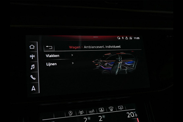 Audi A8 55 TFSI quattro Pro Line Plus | LUCHTVERING | STANDKACHEL | VIRTUAL COCKPIT | LUCHTVERING | ADAPTIVE CRUISE | STOELVERWARMING EN -VENTILATIE | MASSAGE | 360 CAMERA | PANORAMADAK | LED | STUURVERWARMING | HEAD-UP | AMBIANCE INTERIEUR | SOFT-CLOSE |
