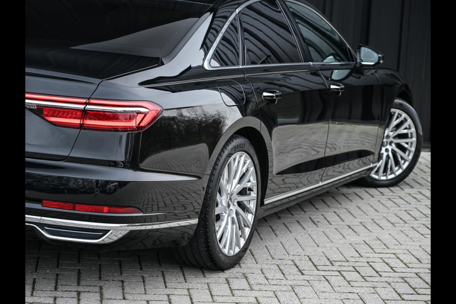 Audi A8 55 TFSI quattro Pro Line Plus | LUCHTVERING | STANDKACHEL | VIRTUAL COCKPIT | LUCHTVERING | ADAPTIVE CRUISE | STOELVERWARMING EN -VENTILATIE | MASSAGE | 360 CAMERA | PANORAMADAK | LED | STUURVERWARMING | HEAD-UP | AMBIANCE INTERIEUR | SOFT-CLOSE |