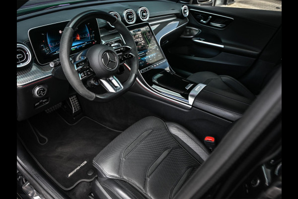 Mercedes-Benz C-Klasse AMG 63 S E Performance | Achterasbesturing | Panoramadak | 360 Camera | Burmester | Memory seats | Carbon inleg | Ambiance interieur |