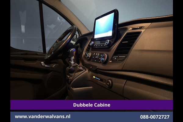 Ford Transit Custom 2.0 TDCI 170pk L2H1 Dubbele Cabine Euro6 Airco | 5-zits | Camera | Xenon | Navigatie | Cruisecontrol Android Auto, Parkeersensoren, Stoelverwarming, Verwarmde Voorruit, 2800kg trekvermogen