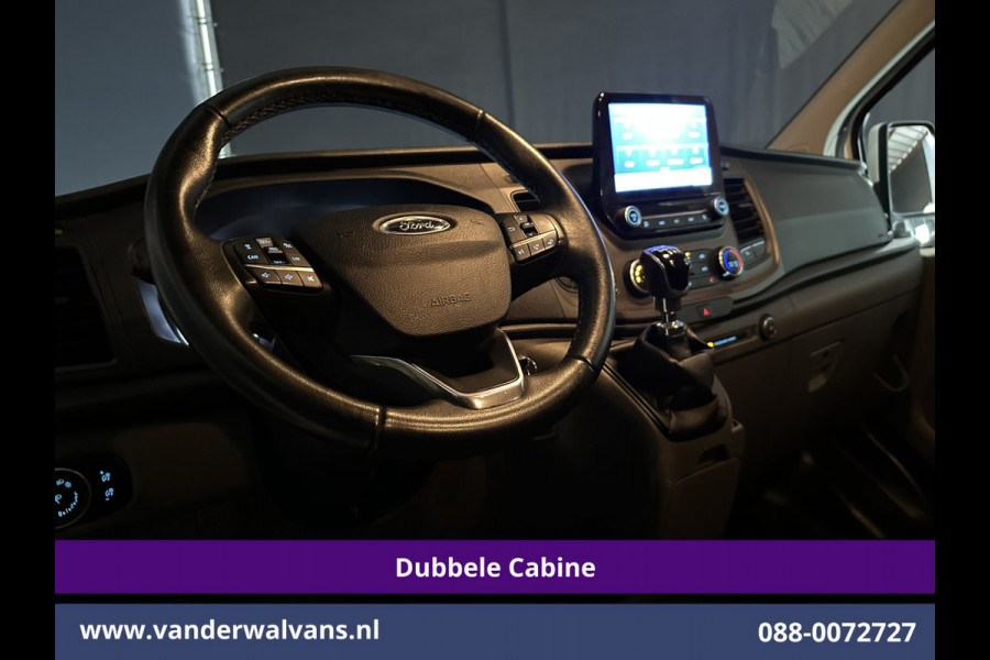Ford Transit Custom 2.0 TDCI 170pk L2H1 Dubbele Cabine Euro6 Airco | 5-zits | Camera | Xenon | Navigatie | Cruisecontrol Android Auto, Parkeersensoren, Stoelverwarming, Verwarmde Voorruit, 2800kg trekvermogen