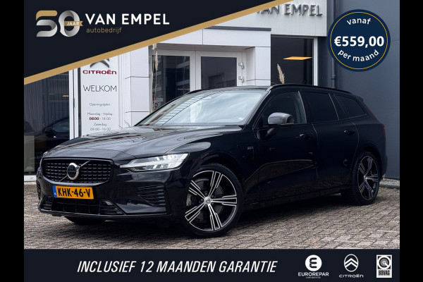 Volvo V60 2.0 T6 Plug-in hybrid AWD Ultimate Dark Long Range | Trekhaak | 100% SOH | Leder + Memory | Winter Pack