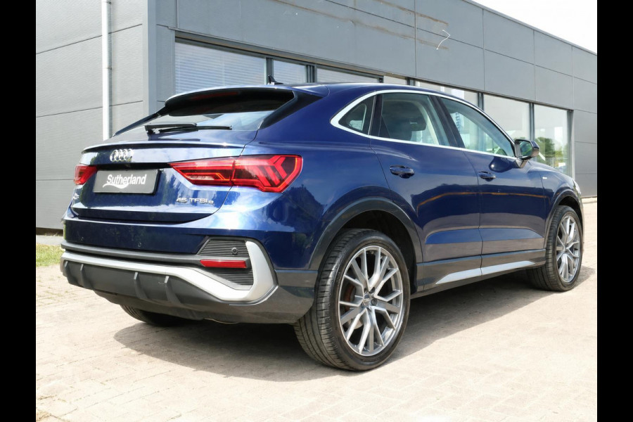 Audi Q3 Sportback 45 TFSI e S Line 245 PK | S-line | Elektrische Klep | Lederen bekleding | Audi Sporten Velgen |  Stoelverwarming | Camera | LED | DAB | Virtual Cockpit |