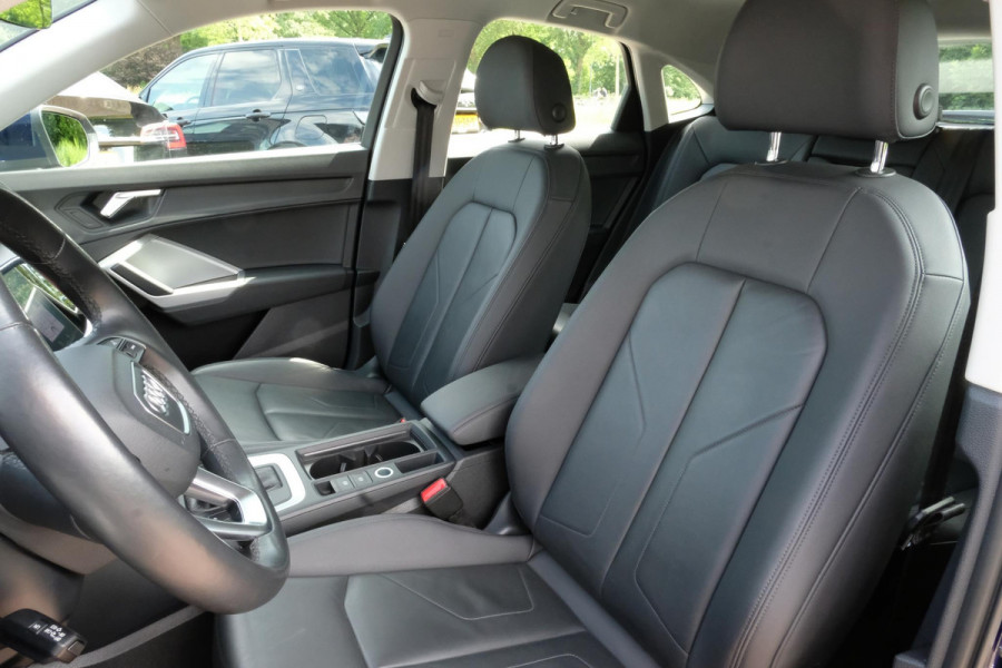 Audi Q3 Sportback 45 TFSI e S Line 245 PK | S-line | Elektrische Klep | Lederen bekleding | Audi Sporten Velgen |  Stoelverwarming | Camera | LED | DAB | Virtual Cockpit |