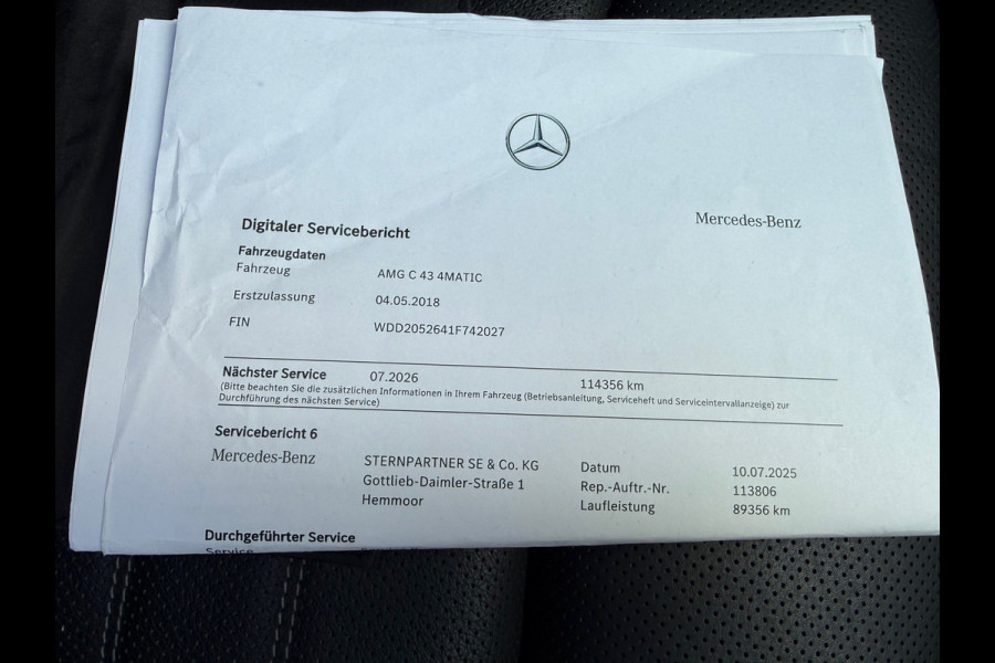 Mercedes-Benz C-Klasse Estate 43 AMG 4MATIC l Pano l Matgrijs l Headup l Memory&Koeling l 360 Camera l Burmester l Trekhaak l
