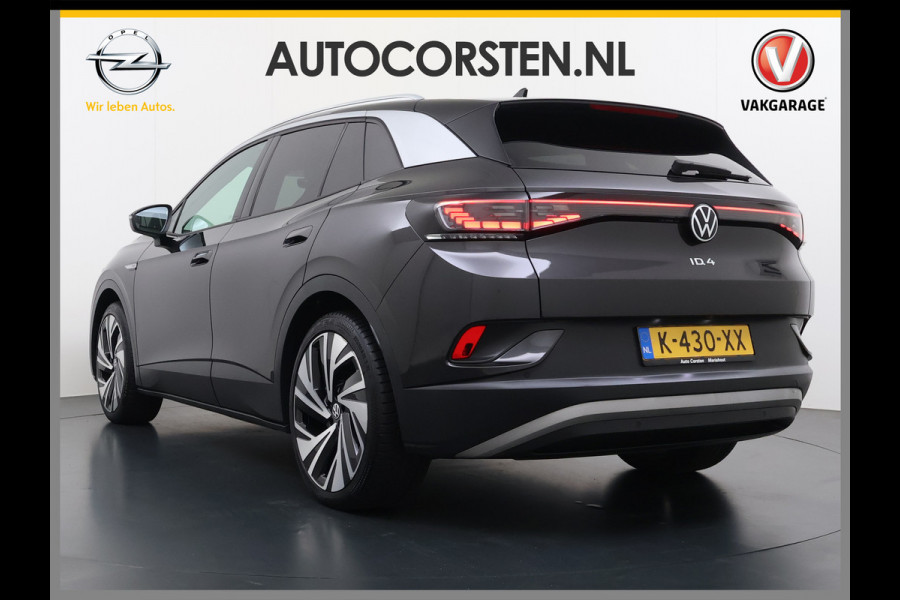 Volkswagen ID.4 Max 82kWh SOH 93% Warmtepomp Panoramdak Ergo Active+Memory Head-Up Display 360°Camera Stoel+Stuurverwarming Navi Ecc Pdc Apple Carplay/Android Auto Lmv 21" Keyless advanced display Matrix led Dodehoek detector Dealeronderhouden 1e Eigenaar Origineel Nederlandse Auto