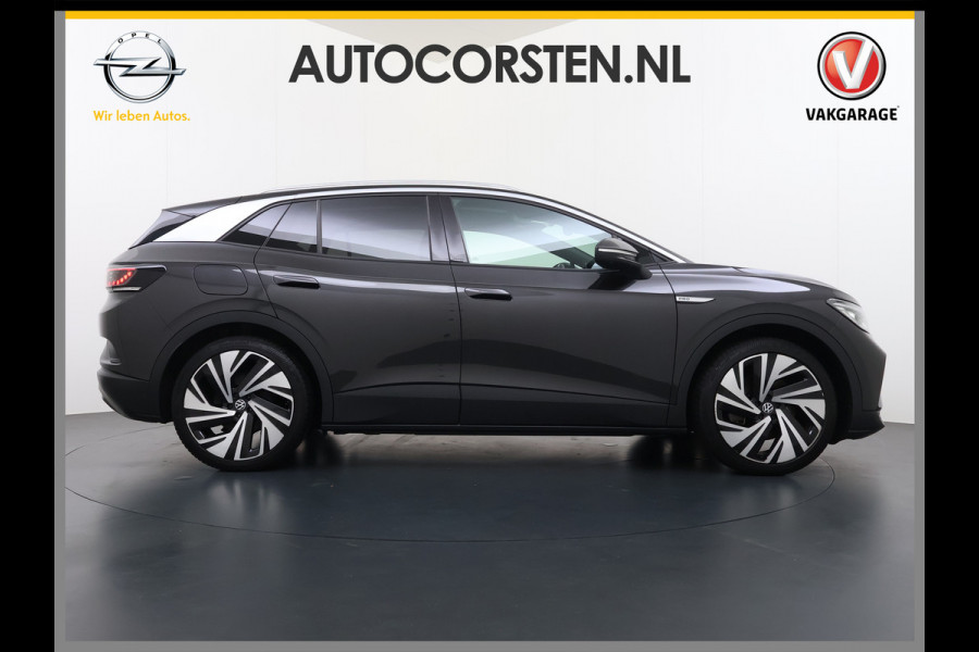 Volkswagen ID.4 Max 82kWh SOH 93% Warmtepomp Panoramdak Ergo Active+Memory Head-Up Display 360°Camera Stoel+Stuurverwarming Navi Ecc Pdc Apple Carplay/Android Auto Lmv 21" Keyless advanced display Matrix led Dodehoek detector Dealeronderhouden 1e Eigenaar Origineel Nederlandse Auto