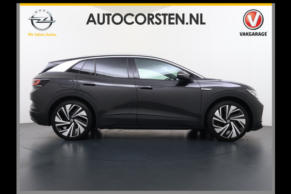 Volkswagen ID.4 Max 82kWh SOH 93% Warmtepomp Panoramdak Ergo Active+Memory Head-Up Display 360°Camera Stoel+Stuurverwarming Navi Ecc Pdc Apple Carplay/Android Auto Lmv 21" Keyless advanced display Matrix led Dodehoek detector Dealeronderhouden 1e Eigenaar Origineel Nederlandse Auto
