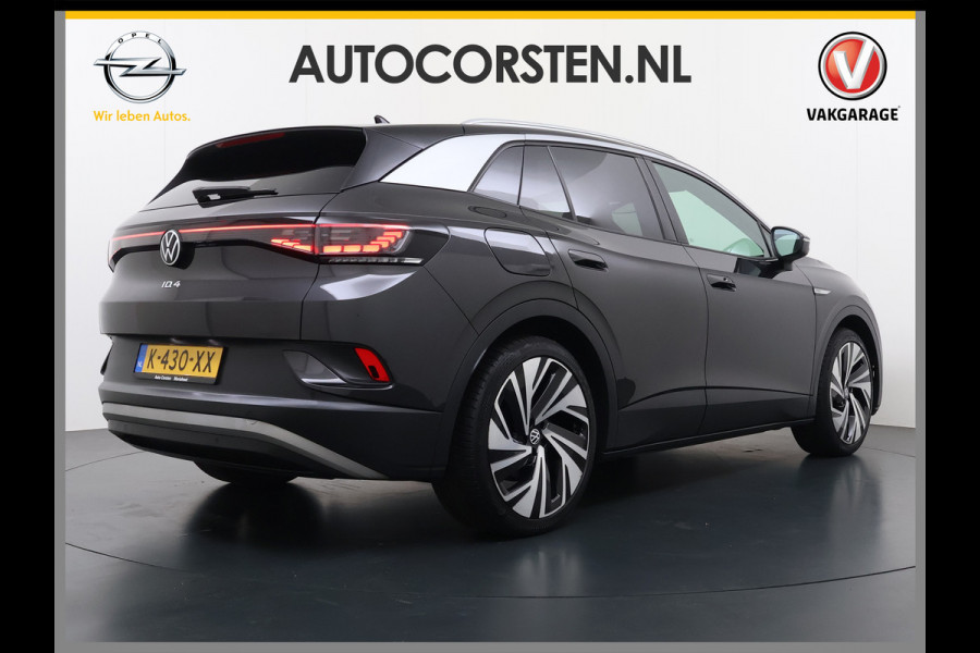 Volkswagen ID.4 Max 82kWh SOH 93% Warmtepomp Panoramdak Ergo Active+Memory Head-Up Display 360°Camera Stoel+Stuurverwarming Navi Ecc Pdc Apple Carplay/Android Auto Lmv 21" Keyless advanced display Matrix led Dodehoek detector Dealeronderhouden 1e Eigenaar Origineel Nederlandse Auto