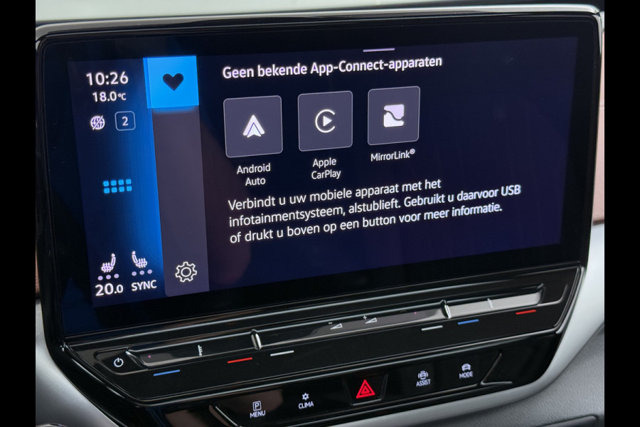 Volkswagen ID.4 Max 82kWh SOH 93% Warmtepomp Panoramdak Ergo Active+Memory Head-Up Display 360°Camera Stoel+Stuurverwarming Navi Ecc Pdc Apple Carplay/Android Auto Lmv 21" Keyless advanced display Matrix led Dodehoek detector Dealeronderhouden 1e Eigenaar Origineel Nederlandse Auto