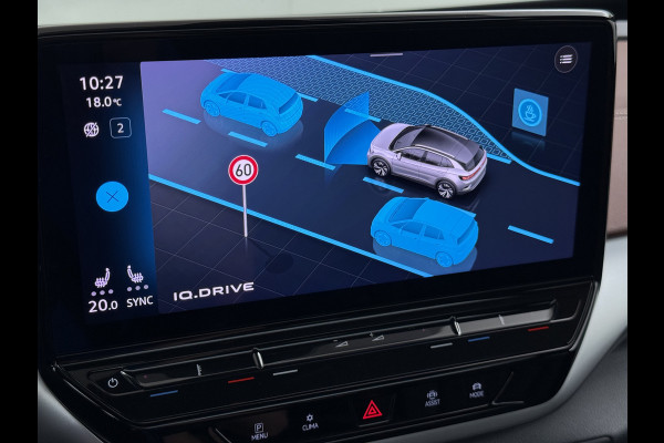 Volkswagen ID.4 Max 82kWh SOH 93% Warmtepomp Panoramdak Ergo Active+Memory Head-Up Display 360°Camera Stoel+Stuurverwarming Navi Ecc Pdc Apple Carplay/Android Auto Lmv 21" Keyless advanced display Matrix led Dodehoek detector Dealeronderhouden 1e Eigenaar Origineel Nederlandse Auto