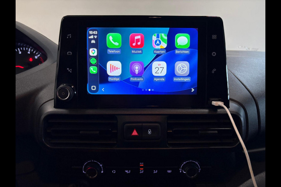 Peugeot Partner 1.5 BlueHDI Premium Long Navigatie Apple Carplay Android Auto Parkeersensoren achter Cruise Control Airco Lang L2