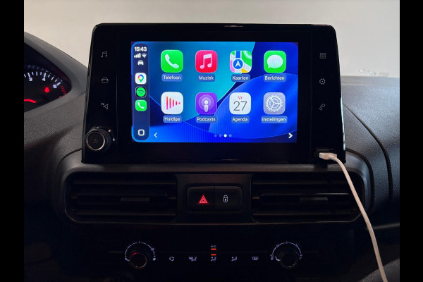Peugeot Partner 1.5 BlueHDI Premium Long Navigatie Apple Carplay Android Auto Parkeersensoren achter Cruise Control Airco Lang L2