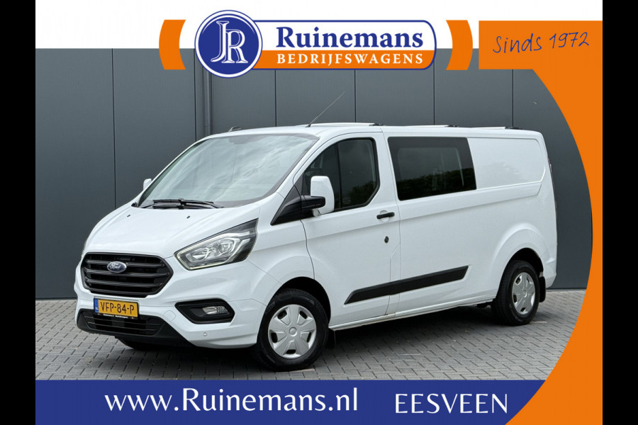 Ford Transit Custom 2.0 TDCI / L2H1 / DUBBELE CABINE / 1e EIG. / INRICHTING / TREKHAAK / CAMERA / 6-PERS.