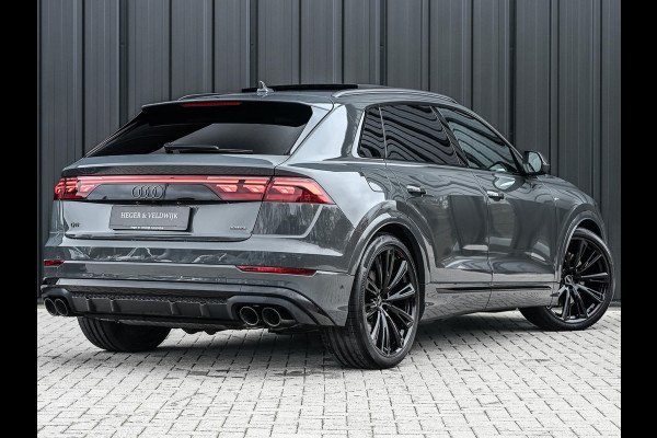 Audi Q8 60 TFSI e quattro Pro Line S Competition | B&O advanced | Audi exclusive | 5 jaar garantie | Panoramadak | massage stoelen | 4 wiel besturing | Alcantara hemel | Soft-close | Elektr. Trekhaak | Achteras besturing | Oled achterlichten