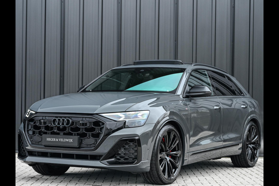 Audi Q8 60 TFSI e quattro Pro Line S Competition | B&O advanced | Audi exclusive | 5 jaar garantie | Panoramadak | massage stoelen | 4 wiel besturing | Alcantara hemel | Soft-close | Elektr. Trekhaak | Achteras besturing | Oled achterlichten