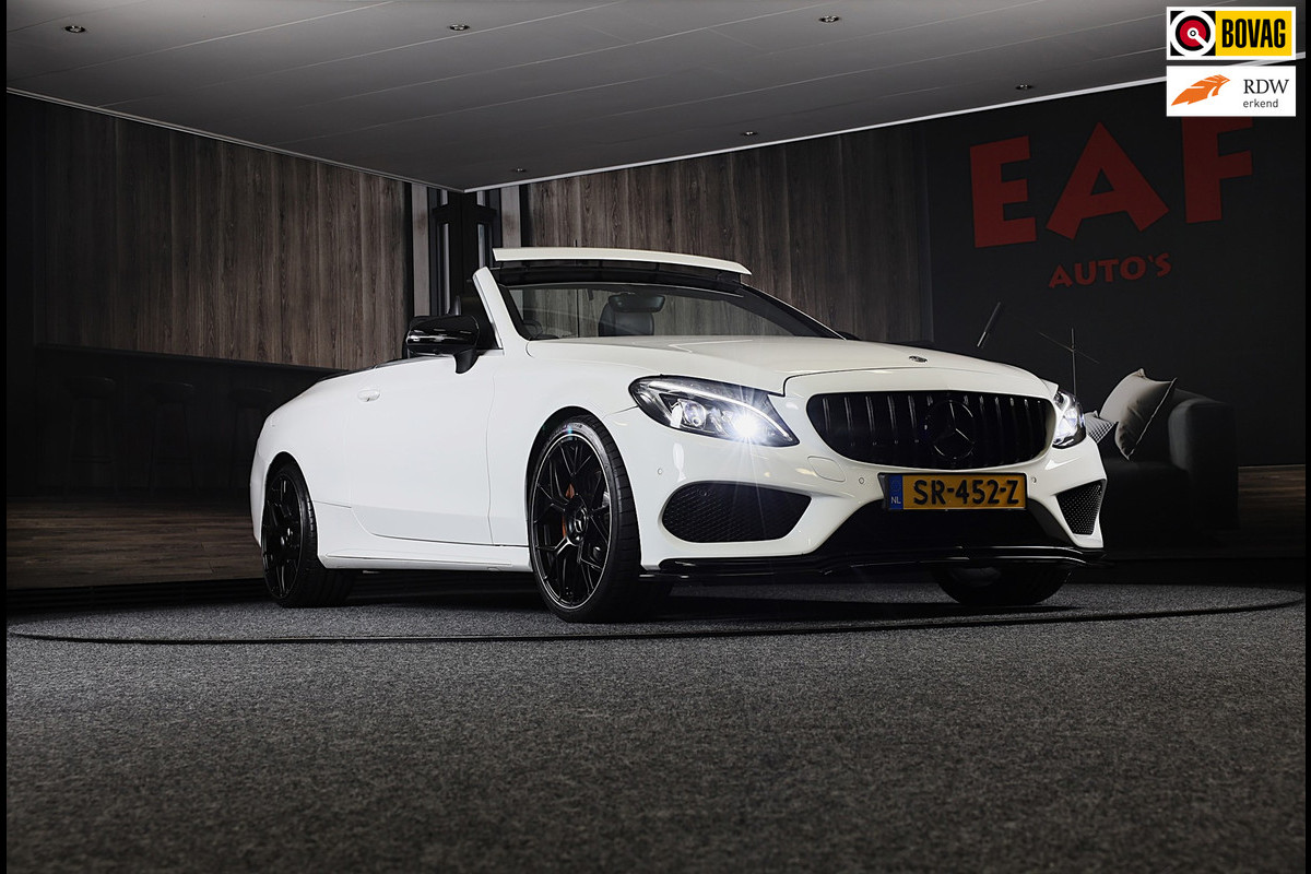 Mercedes-Benz C-Klasse Cabrio 180 AMG Line / AUT / AIRSCARF / 360 Camera / Leder / Navi / Ecc / Led / Pdc / Allu Velgen