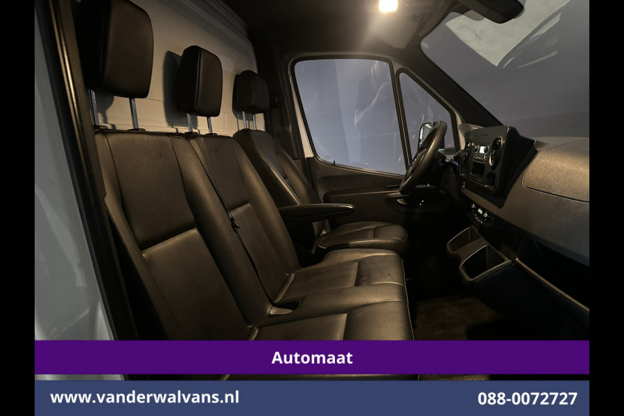 Mercedes-Benz Sprinter 317 CDI 170pk 9G-Tronic Automaat Bakwagen 21m3 KUUB Hoog Laadklep Zijdeur Euro6 Airco | Leder | Lat om Lat betimmering Bijrijdersbank