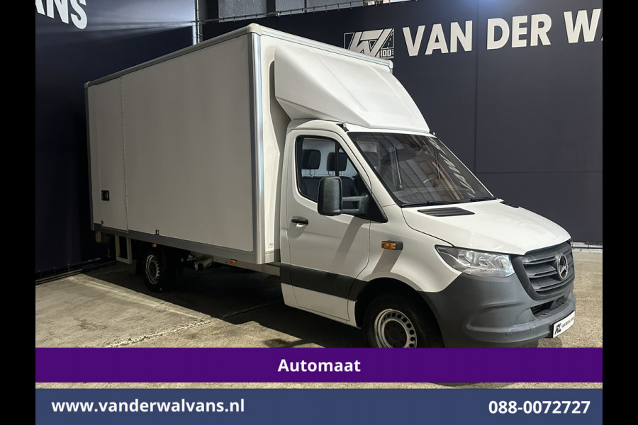 Mercedes-Benz Sprinter 317 CDI 170pk 9G-Tronic Automaat Bakwagen 21m3 KUUB Hoog Laadklep Zijdeur Euro6 Airco | Leder | Lat om Lat betimmering Bijrijdersbank