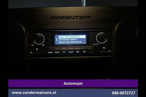Mercedes-Benz Sprinter 317 CDI 170pk 9G-Tronic Automaat Bakwagen 21m3 KUUB Hoog Laadklep Zijdeur Euro6 Airco | Leder | Lat om Lat betimmering Bijrijdersbank