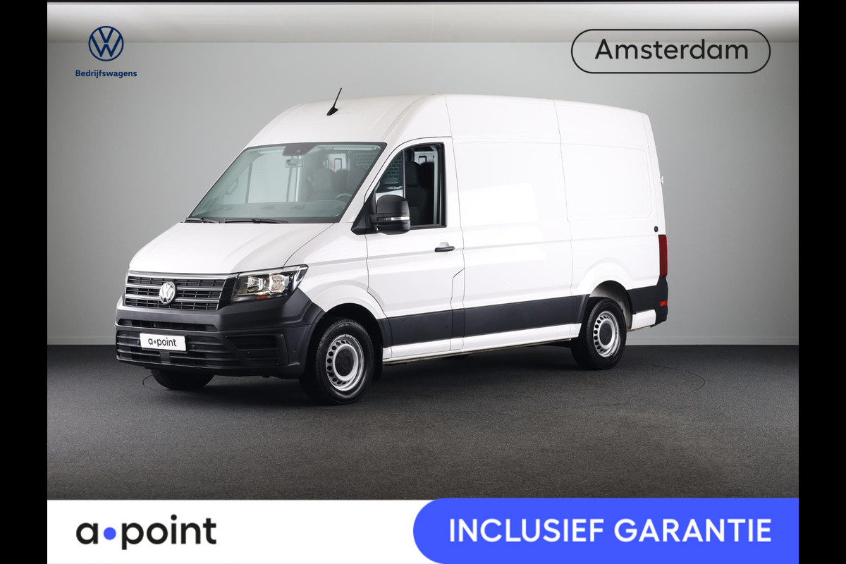 Volkswagen Crafter 35 2.0 TDI L3H2 140 PK | Navigatie via app | Bijrijdersbank | Airco | Side Assist | Inklapbare spiegels | Parkeersensoren voor en achter |