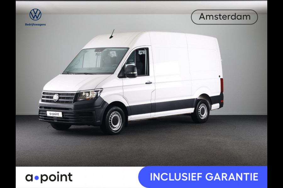 Volkswagen Crafter 35 2.0 TDI L3H2 140 PK | Navigatie via app | Bijrijdersbank | Airco | Side Assist | Inklapbare spiegels | Parkeersensoren voor en achter |