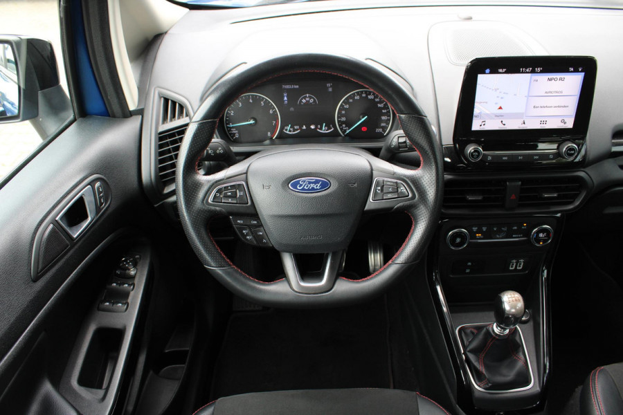 Ford EcoSport 1.0 EcoBoost ST-Line Black | Cruise Control | Navigatie | Parkeersensoren | Lichtmetalen Velgen | Zwart Dak |