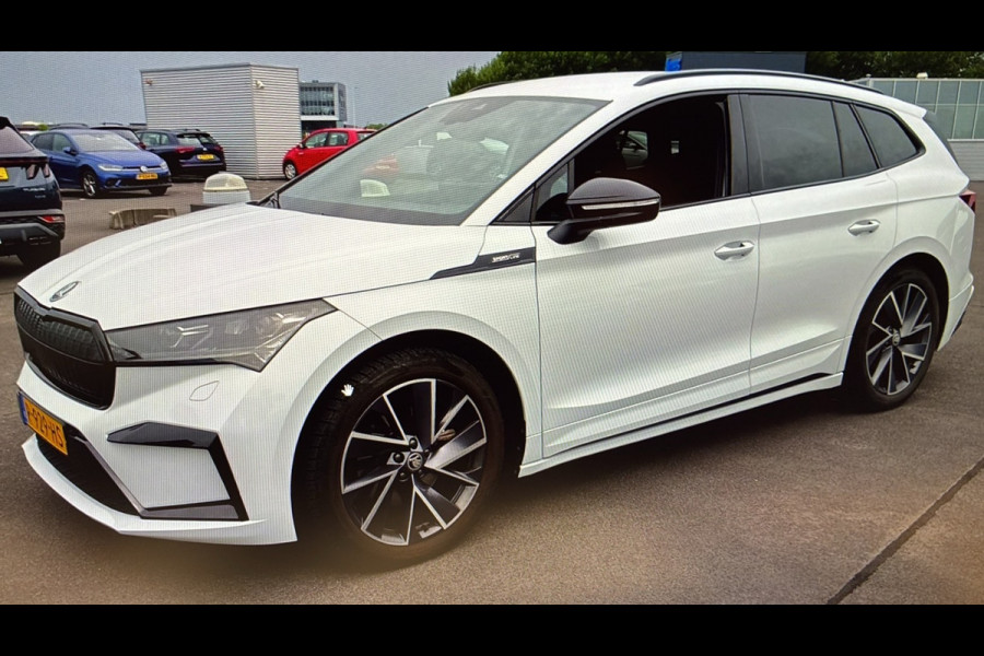 Škoda ENYAQ iV BWJ 2022 | 60 Sportline SOH 91,72% | SPORTSTOELEN | LEER/ALCANTARA | CARPLAY | CAMERA A | CLIMA |