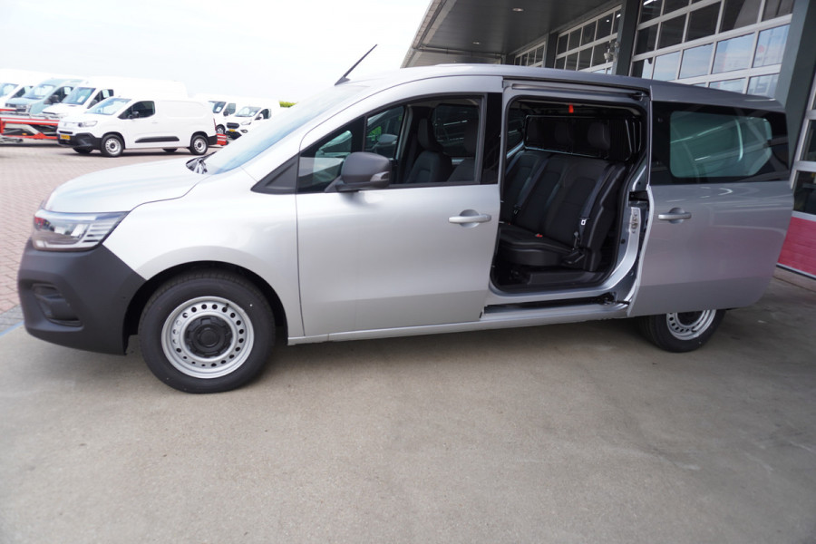 Renault Kangoo E-Tech Advance L2 44 kWh Automaat Opklapbare Dubbelcabine nr.V095 | 120PK | Climate | Navi | Cruise | Schuifdeur L + R