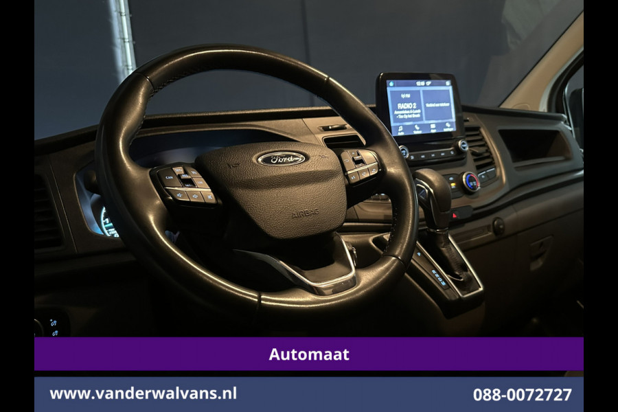 Ford Transit Custom 2.0 TDCI 131pk Automaat L2H1 Euro6 Airco | LED | Apple Carplay | Cruisecontrol Android Auto, Verwarmde Voorruit, Parkeersensoren, Bijrijdersbank