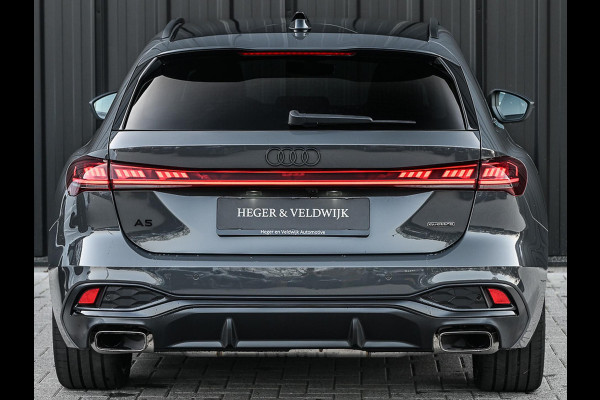 Audi A5 Avant 2.0 e-hybrid quattro S edition Competition | Nimbus grey | 367pk | S-Seats | Panoramadak | B&O Sound | Head-Up | 360 Camera | Adaptive Cruise | Trekhaak | Passagiers display |