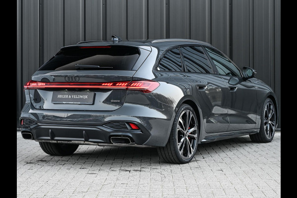 Audi A5 Avant 2.0 e-hybrid quattro S edition Competition | Nimbus grey | 367pk | S-Seats | Panoramadak | B&O Sound | Head-Up | 360 Camera | Adaptive Cruise | Trekhaak | Passagiers display |