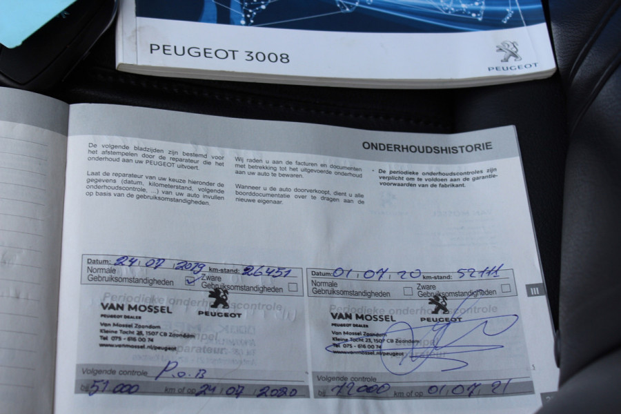 Peugeot 3008 1.2 PureTech Blue Lease Premium leder goed onderhouden distr rec afn trekhaak camera