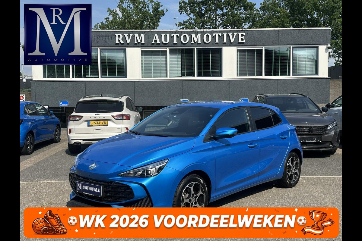 MG MG3 Hybrid+ 1.5 Hybrid+ Luxury VAN: 23.900,- VOOR: 21.330,- UW WKVOORDEEL: 2.570,- | 7 JAAR MG FABRIEKS GARANTIE TM 02-2032 | STOEL + STUURVERWARMING | 360 CAMERA | ADAP. CRUISE | DODE HOEK | KEYLESS | APPLE CARPLAY |