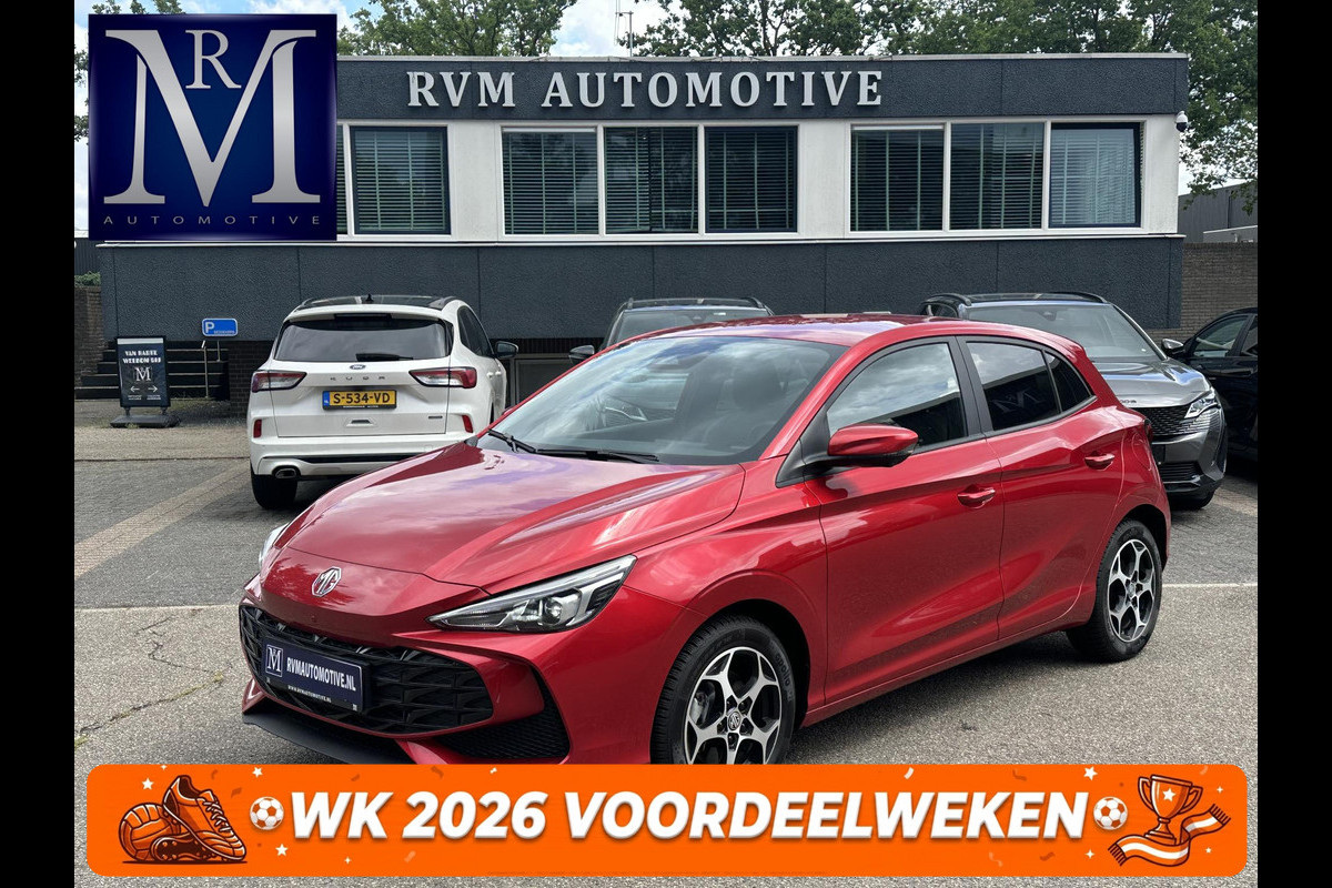 MG MG3 Hybrid+ 1.5 Hybrid+ Luxury VAN: 23.900,- VOOR: 21.330,- UW WKVOORDEEL: 2.570,- | 7 JAAR MG FABRIEKS GARANTIE TM 02-2032 | STOEL + STUURVERWARMING | 360 CAMERA | ADAP. CRUISE | DODE HOEK | KEYLESS | APPLE CARPLAY |