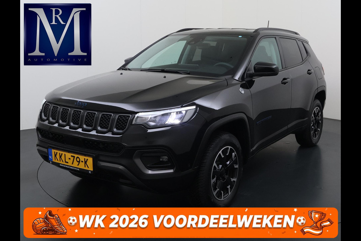 Jeep Compass 4xe 240 Plug-in Hybrid Electric Trailhawk VAN: 31.900,- VOOR: 28.877,- UW WKVOORDEEL: 3.023,- | 1.3 Plug-In Hybrid | 4WD PHEV | ADAPTIVE CRUISE CONTROL | ACHTERUIT RIJ CAMERA | 20.000KM |