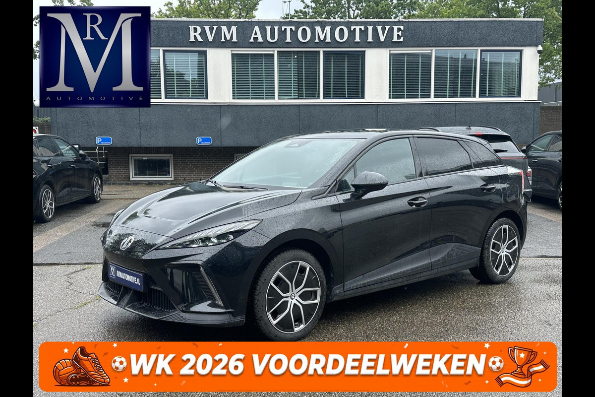 MG MG 4 Electric luxury VAN: 24.900,- VOOR: 22.440,- UW WKVOORDEEL: 2.460,- | SOH 97%|360 CAMERA| 7 JAAR MG GARANTIE T/M 02-2031| ELEK. STOEL| DODE HOEK SENSOR| STOEL + STUURVERWARMING| ADAPTIVE CRUISE CONTROL