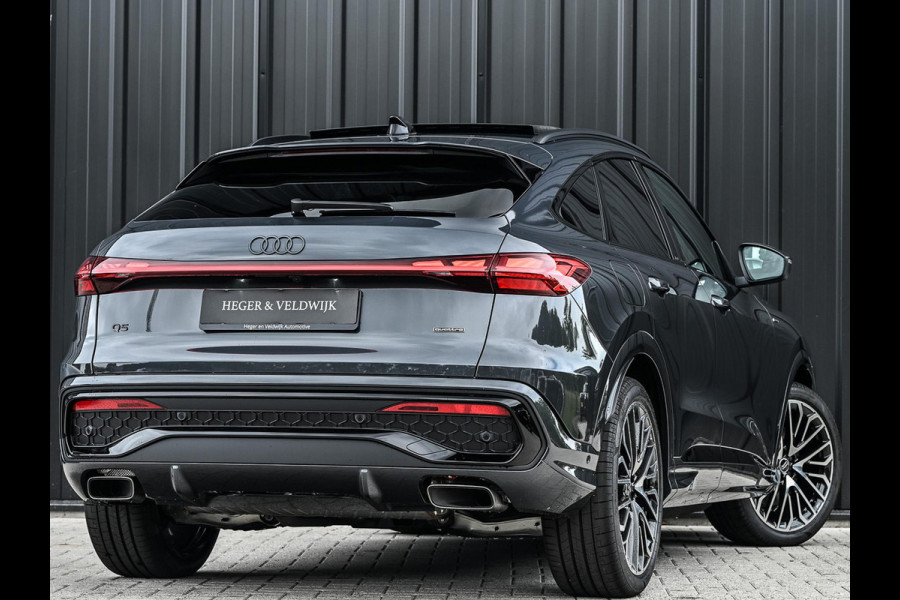 Audi Q5 Sportback 2.0 TFSI e-hybrid quattro S edition | Luchtvering | S-stoelen | Panoramadak | Elektr. trekhaak | Digital Oled | Adaptive Cruise | Tech Plus | 360 Camera | Memory | Ambiance interieur |