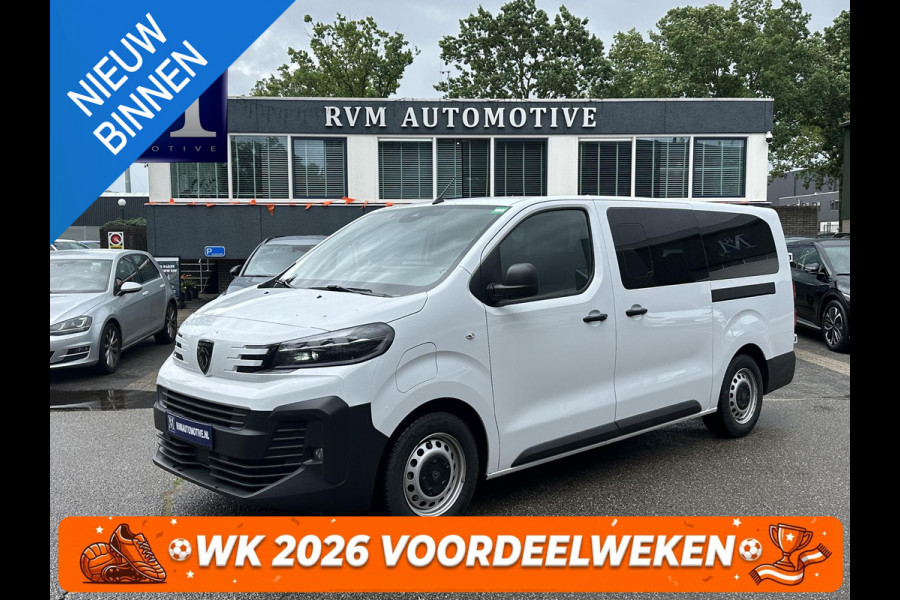 Peugeot e-Expert Standard 75 kWh SOH 97% |9 ZITPLAATSEN PRIJS INCL. BTW | ACHTERUITRIJCAMERA| FABRIEKSGARANTIE PEUGEOT| NAVIGATIE| SCHUIFDEUREN LINKS + RECHTS| CARPLAY|