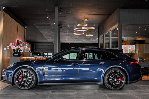 Porsche Panamera Sport Turismo 2.9 4 E-Hybrid, Sport Chrono, Rear Entertainment, Luchtvering, Softclose, Pano, 360, HUD, Leder!