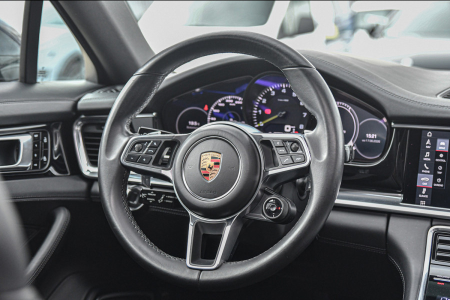 Porsche Panamera Sport Turismo 2.9 4 E-Hybrid, Sport Chrono, Rear Entertainment, Luchtvering, Softclose, Pano, 360, HUD, Leder!