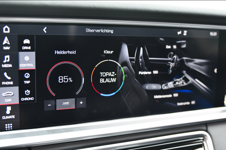Porsche Panamera Sport Turismo 2.9 4 E-Hybrid, Sport Chrono, Rear Entertainment, Luchtvering, Softclose, Pano, 360, HUD, Leder!