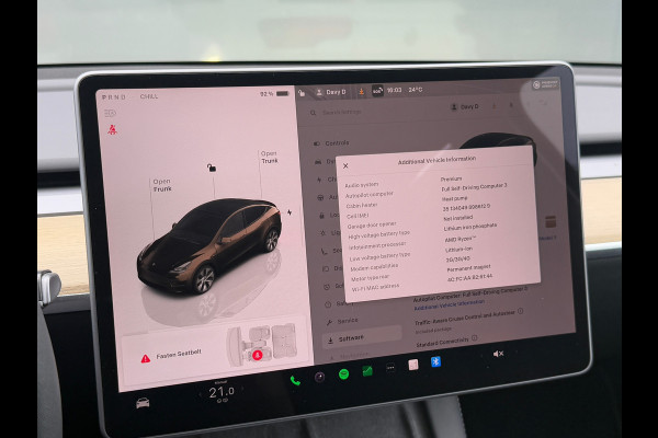 Tesla Model Y RWD 58 kWh 98% SOH LFP Autopilot Dealer Onderhouden