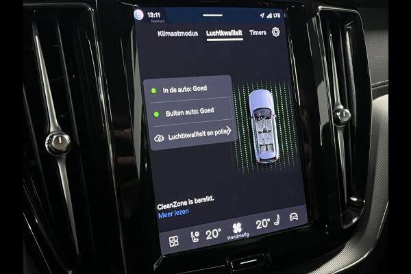 Volvo XC60 2.0 T8 Plug-in hybrid AWD Ultimate Dark *SOH 97%* Luchtvering | Trekhaak | Open dak | Bowers & Wilkins | Adapt. cruise | Stoel-/stuurverwarming | 360 camera | Head up